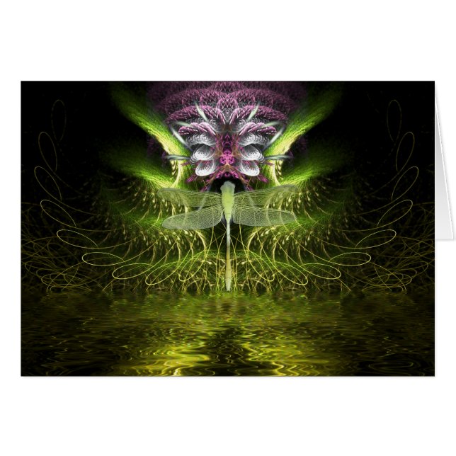 Libellen-Magie-Karte (Vorderseite (Horizontal))