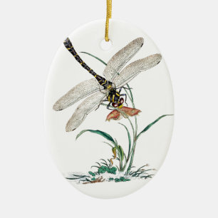 Libellen-Magie Keramikornament