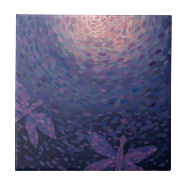 Libellen Mond Fliese (Vorderseite)