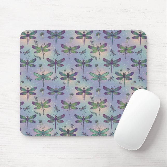 Libellen-Muster Mousepad (Mit Mouse)