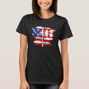 Libellen-Patriotismus-Memo zum 4. Juli Amerikanisc T-Shirt