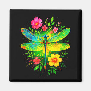Libellen-Schönheit - Tag der Erde Aquarell-Kunst Magnet