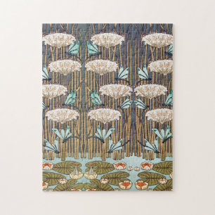 Libellen Seerosen Sumpf Jugendstil Puzzle