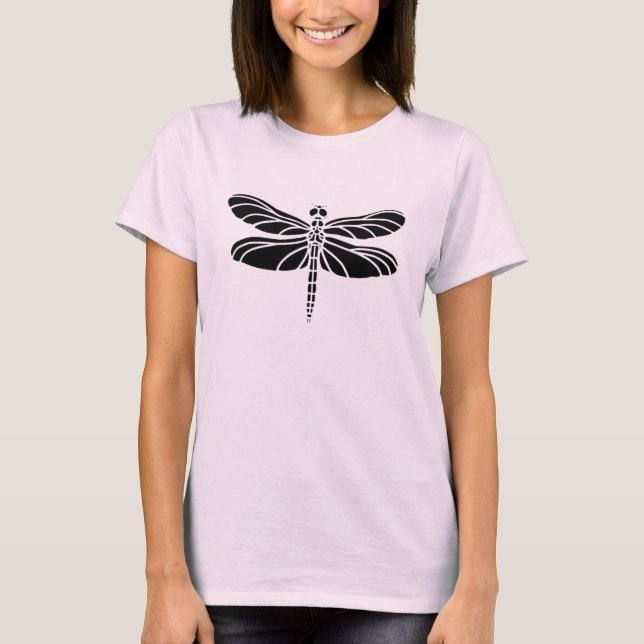 Libellen-Silhouette T-Shirt (Vorderseite)