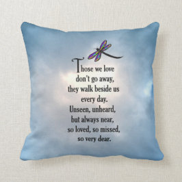 Libellen-"so geliebtes" Gedicht Kissen
