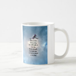 Libellen-"so geliebtes" Gedicht Tasse
