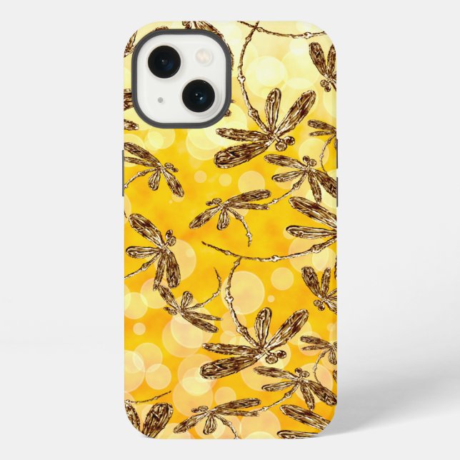 Libellen-Sonnenschein iPhone Hülle (Rückseite)