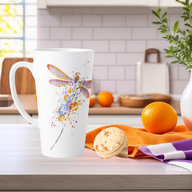 Libellen-Spritzer Milchtasse (Von Creator hochgeladen)