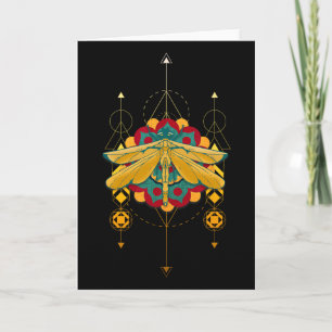Libellen-Symbole Mandala Insekten-Magie Karte