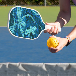 Libellen-Tanz Blaues Tango Pickleball Schläger
