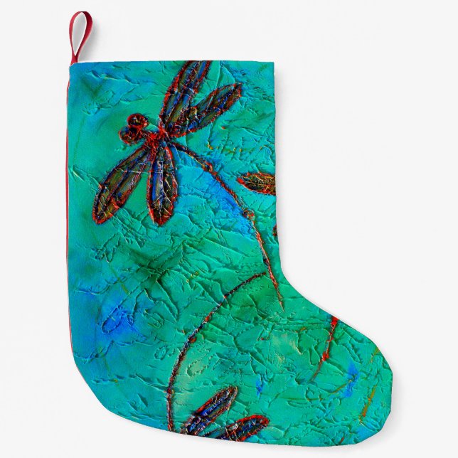 Libellen-Tanz Kleiner Weihnachtsstrumpf (Vorderseite)