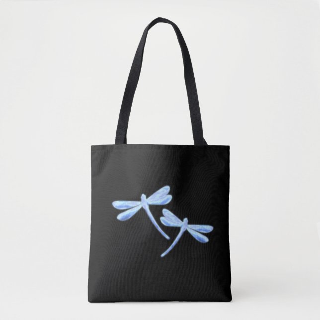 Libellen-Tasche - Eisblauer Schimmer (Vorderseite)