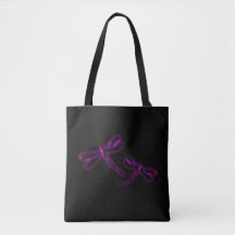 Libellen-Tasche - Magenta-Glühen