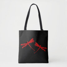 Libellen-Tasche - Rot