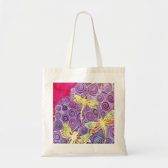 Libellen-Taschen-Tasche: Ursprüngliche Silk Tragetasche (Vorne)