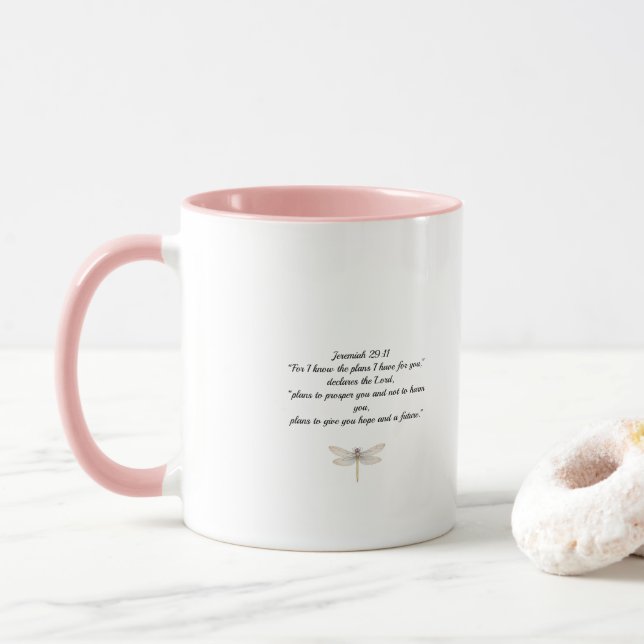 Libellen-Tasse Tasse (Mit Donut)