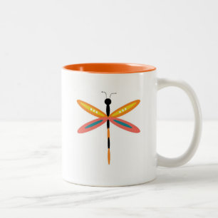Libellen-Tasse Zweifarbige Tasse