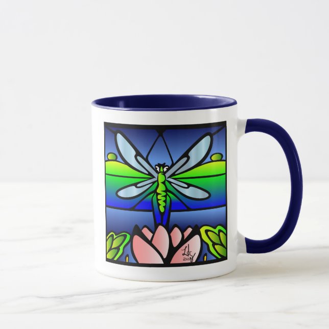 Libellen-Tiffany-Art Tasse (Rechts)