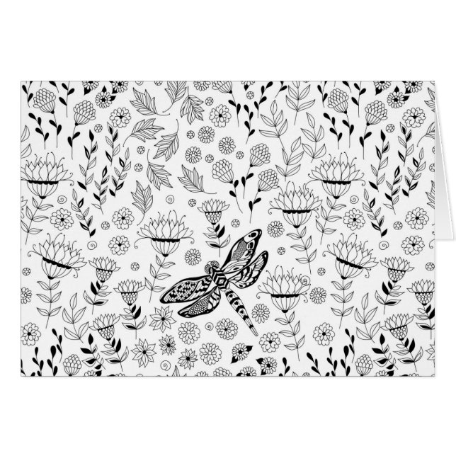 Libellen und Blume (Vorderseite (Horizontal))