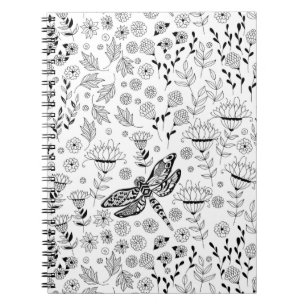 Libellen und Blume Notizblock