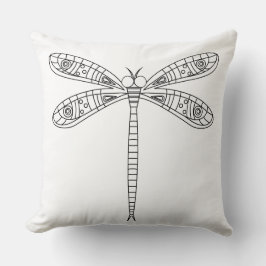 Libellen und Lilien - Malen von Stoffen Kissen