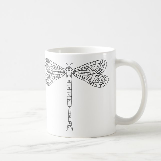 Libellen und Lilien Tasse 2 bis zum Anstrich (Rechts)