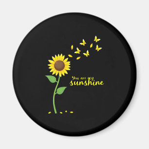 Libellen und Sonnenblume You Are My Sunshine (1) Magnet