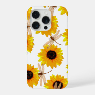 Libellen und Sonnenblumen, iPhone 15 Pro Hülle