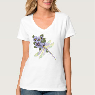 Libellen und Stiefmütterchen T-Shirt