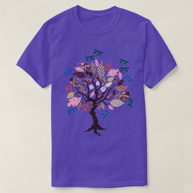 Libellenbaum Tier Libelle T-Shirt (Design vorne)