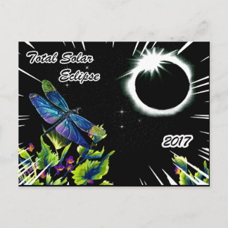 Libellenbeobachtung der totalen Sonnenstrahlen 201 Postkarte