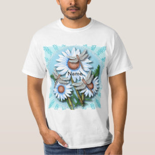 Libellenblaue Gänseblümchen T-Shirt