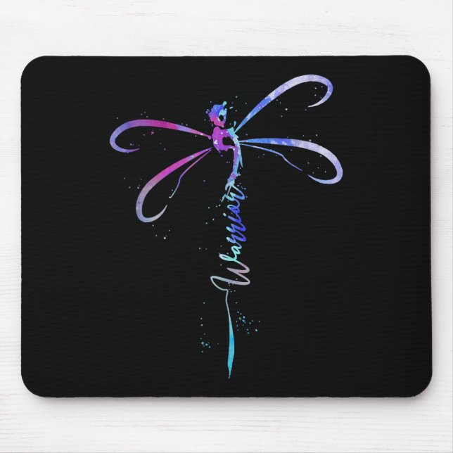 Libellenkrieger Semikolon Suizidprävention Awa Mousepad (Vorne)