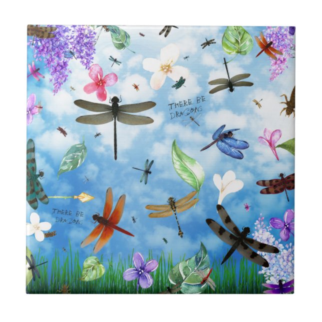 Libellenkunst-Nola kelsey Fliese (Vorderseite)