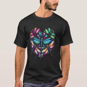 Libellenliebe Spirituelle Farbige Libellen Kunst  T-Shirt