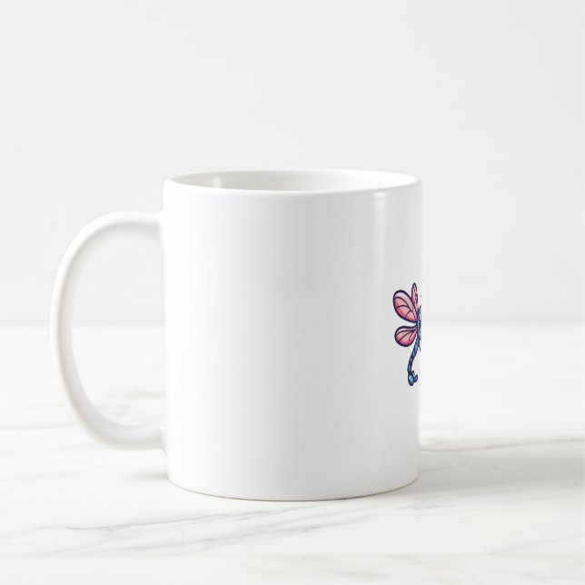 Libellenpaar am Valentinstag der Liebe Kaffeetasse (Links)