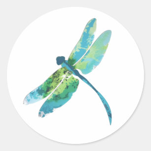 Libellensticker Runder Aufkleber