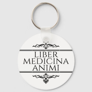 Liber Medicina Animi Magnet Button Schlüsselanhänger