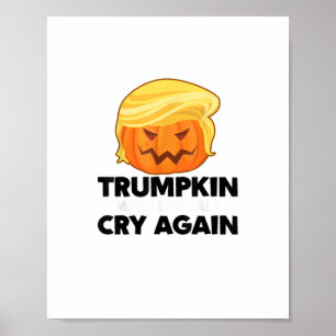 Liberale schreien wieder Trumpkin Halloween Poster