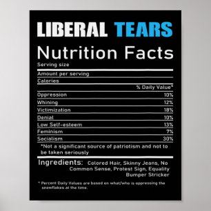 Liberale Tränen Anti Liberales Republikanisches Ge Poster