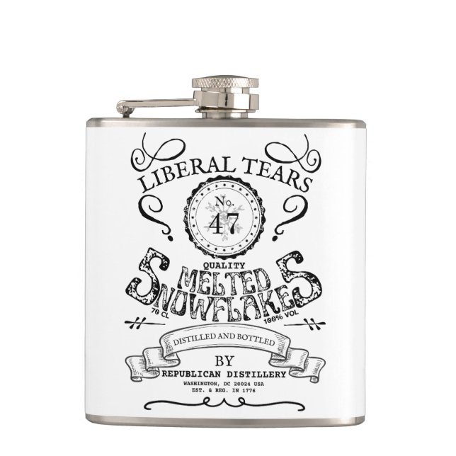Liberale Tränen Nr. 47 Flask Flachmann (Vorderseite)