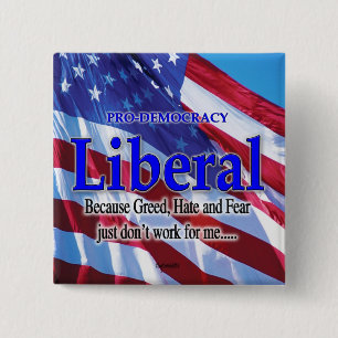 Liberaler Knopf Button