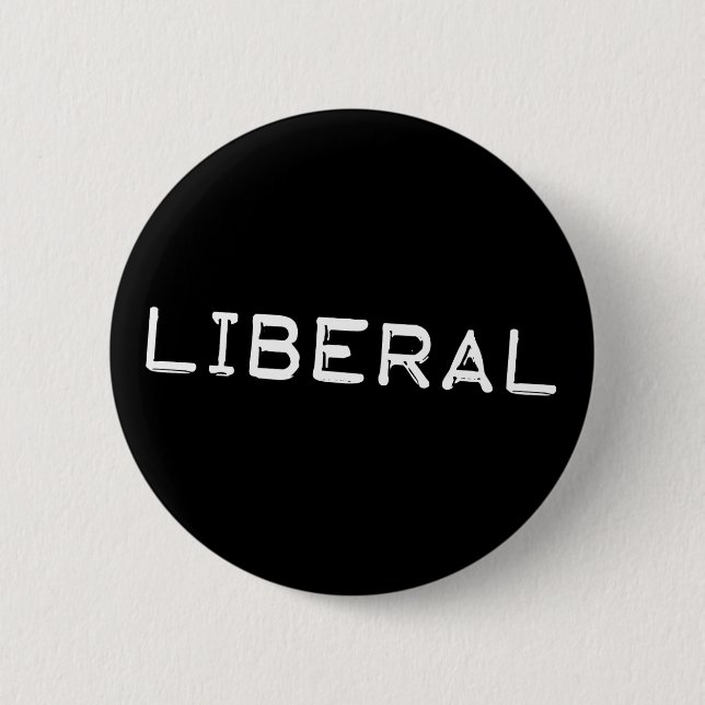 Liberaler Labelband Funny Democrat Button (Vorderseite)