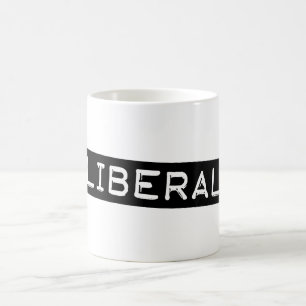 Liberaler Labelband Funny Democrat Kaffeetasse