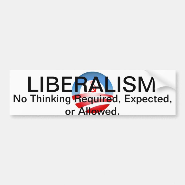 Liberalismus II Autoaufkleber (Vorne)