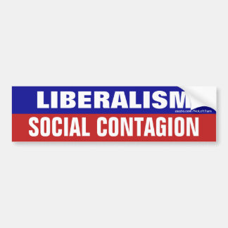 Liberalismus ist Autoaufkleber der sozialen Anstec