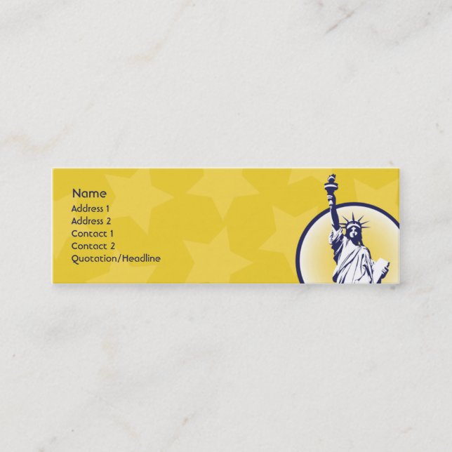 Liberalist - dünn mini visitenkarte (Vorderseite)