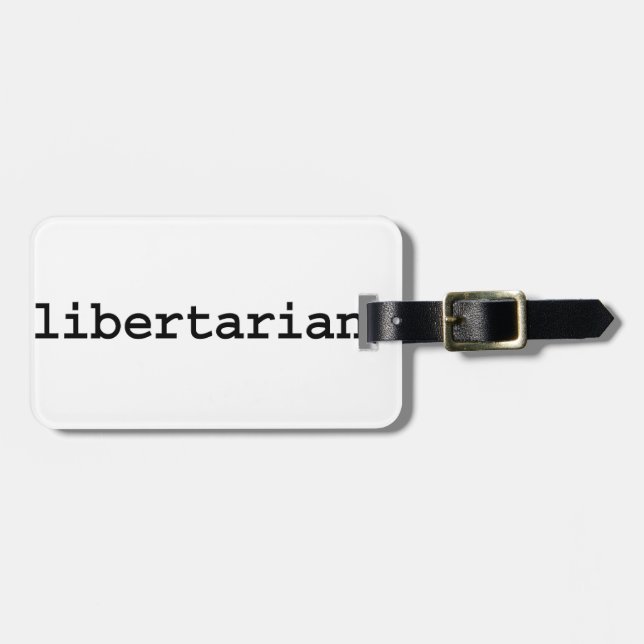 Liberalist Gepäckanhänger (Vorderseite horizontal)