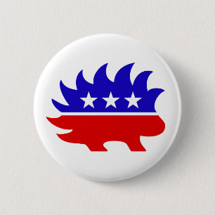 Liberalistischer Party-Logo-Knopf Button
