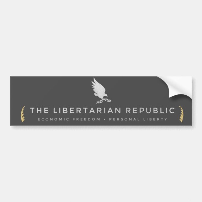 Liberalistischer Republik-Autoaufkleber Autoaufkleber (Vorne)